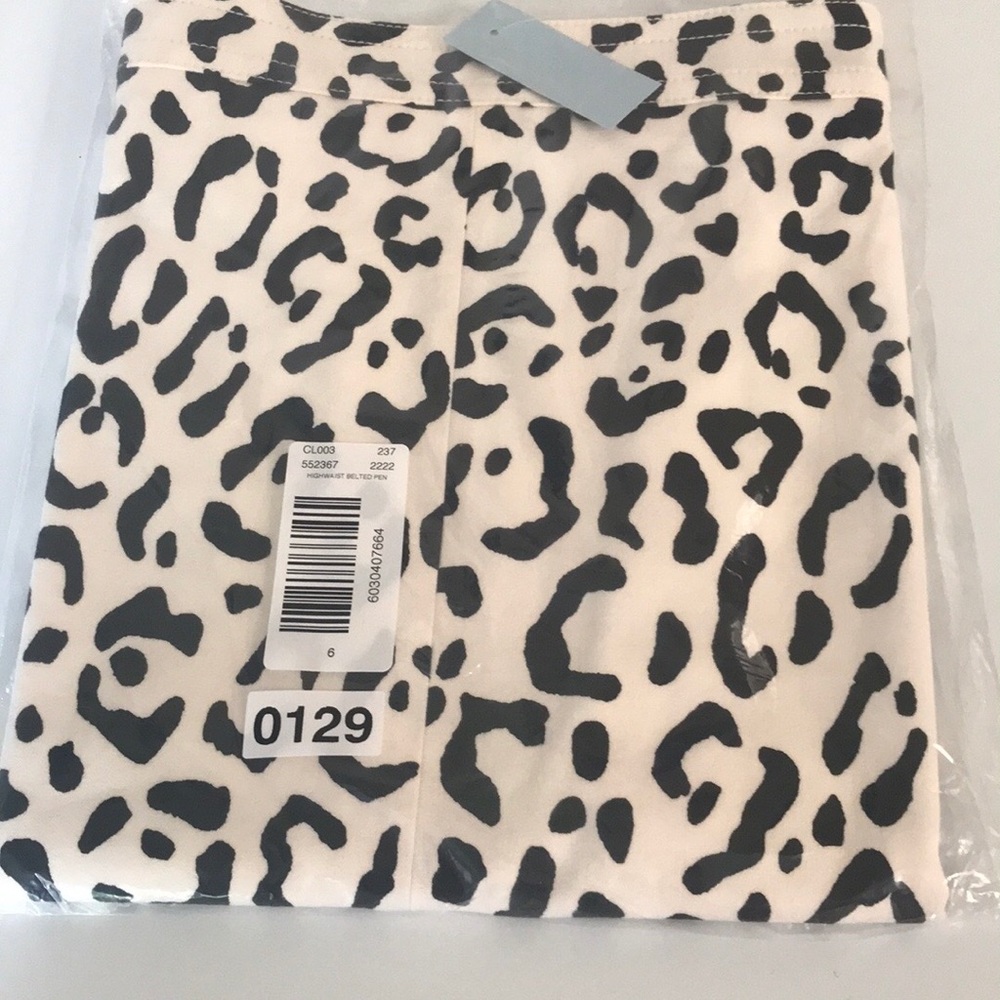 Ann Taylor Animal Print High Waist Pencil Skirt - Picture 4 of 4